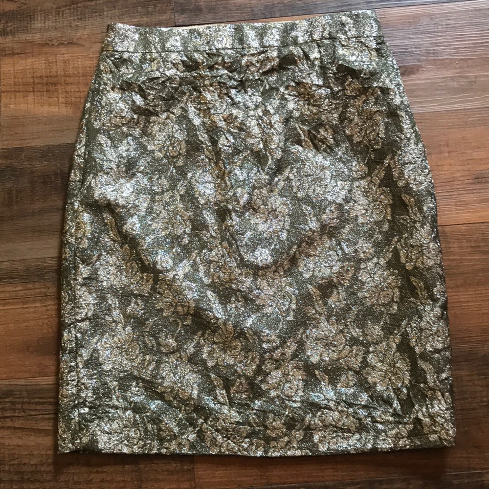 Jcrew brocade floral skirt